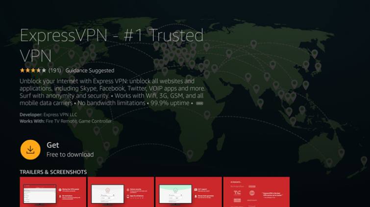 ExpressVPN app on firestick