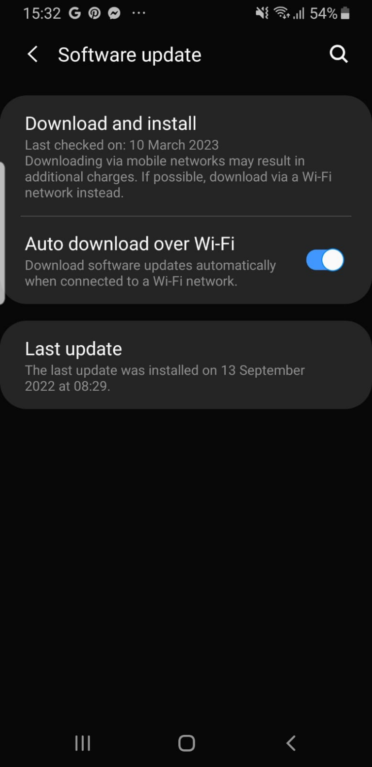 software update