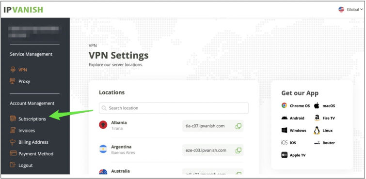 ipvanish subscriptions